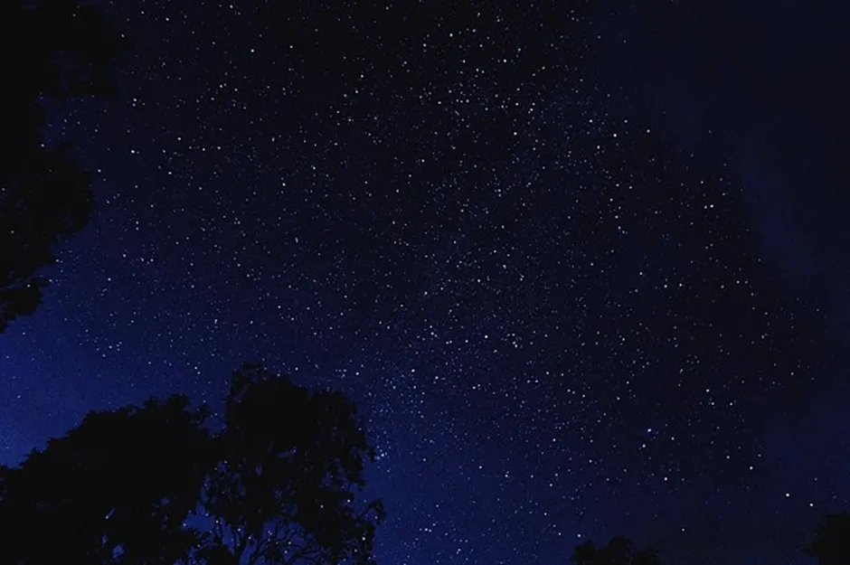 Starry night sky
