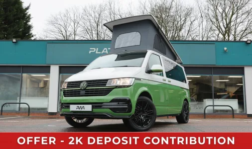 Volkswagen T6.1 Transporter Campervan Used 2.0 Diesel Short Wheel Base Manual Two Tone PWA- FDN