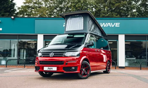 Volkswagen  T5 Campervan Used 2.0 Diesel 2004 Manual Red / Black  Two Tone PWA – UYE  RESERVED