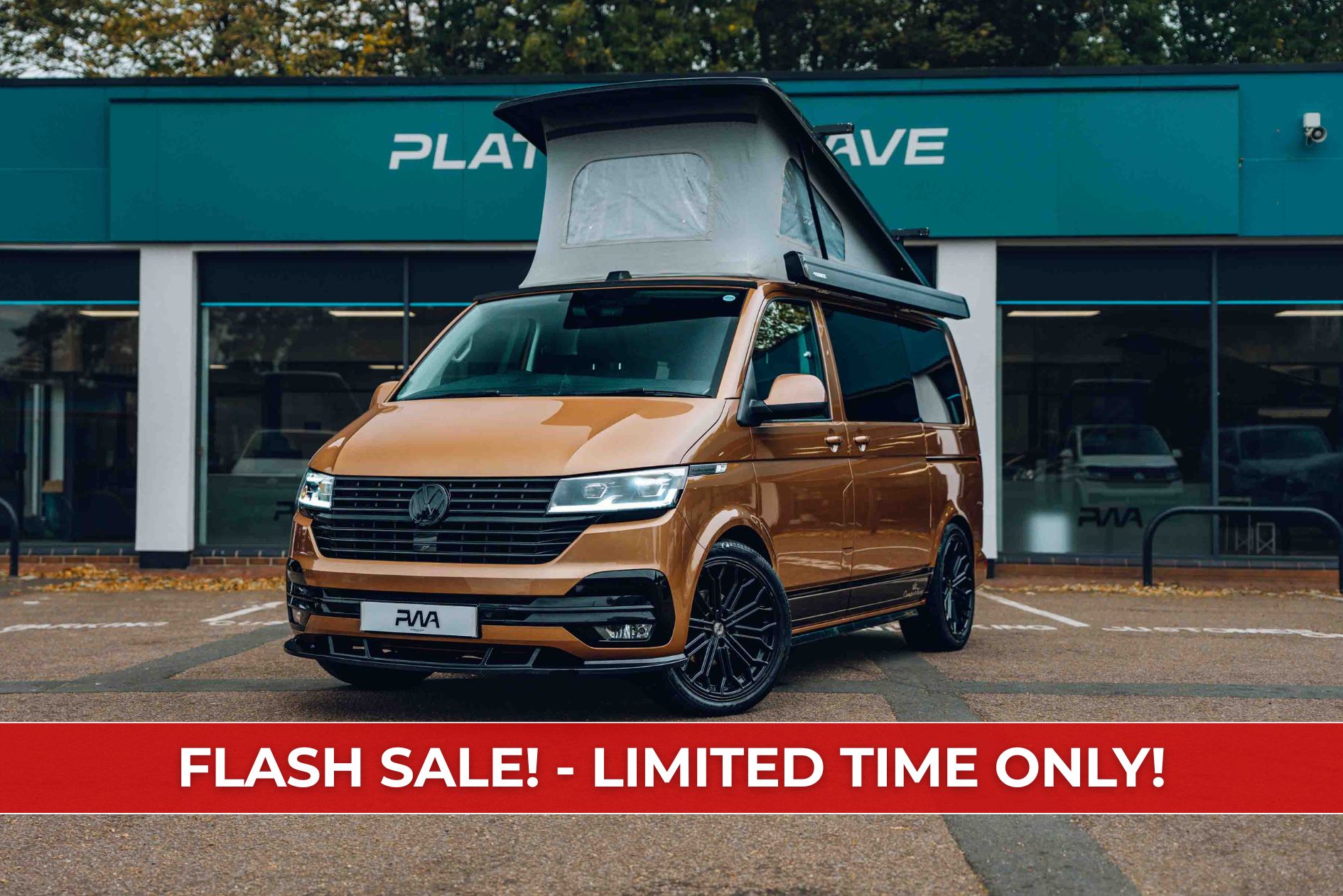 Volkswagen T6.1 Transporter Campervan Used Short Wheel Base Automatic Copper  PWA- JBP – RESERVED