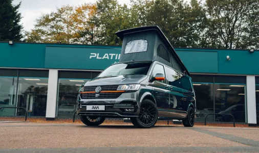 Volkswagen T6.1 Transporter Campervan Used Diesel 2.0 Long Wheel Base Automatic Indium Grey PWA- MEU