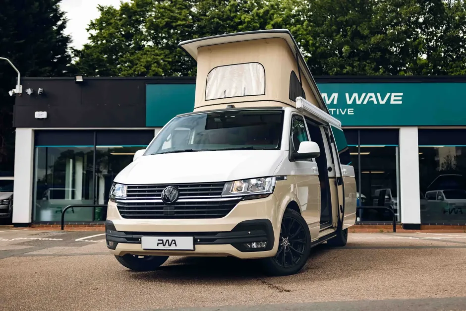 Two tone T6 VW campervan