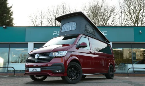 Volkswagen T6.1 Transporter Campervan Used LWB Fortana Red PWA- CAL