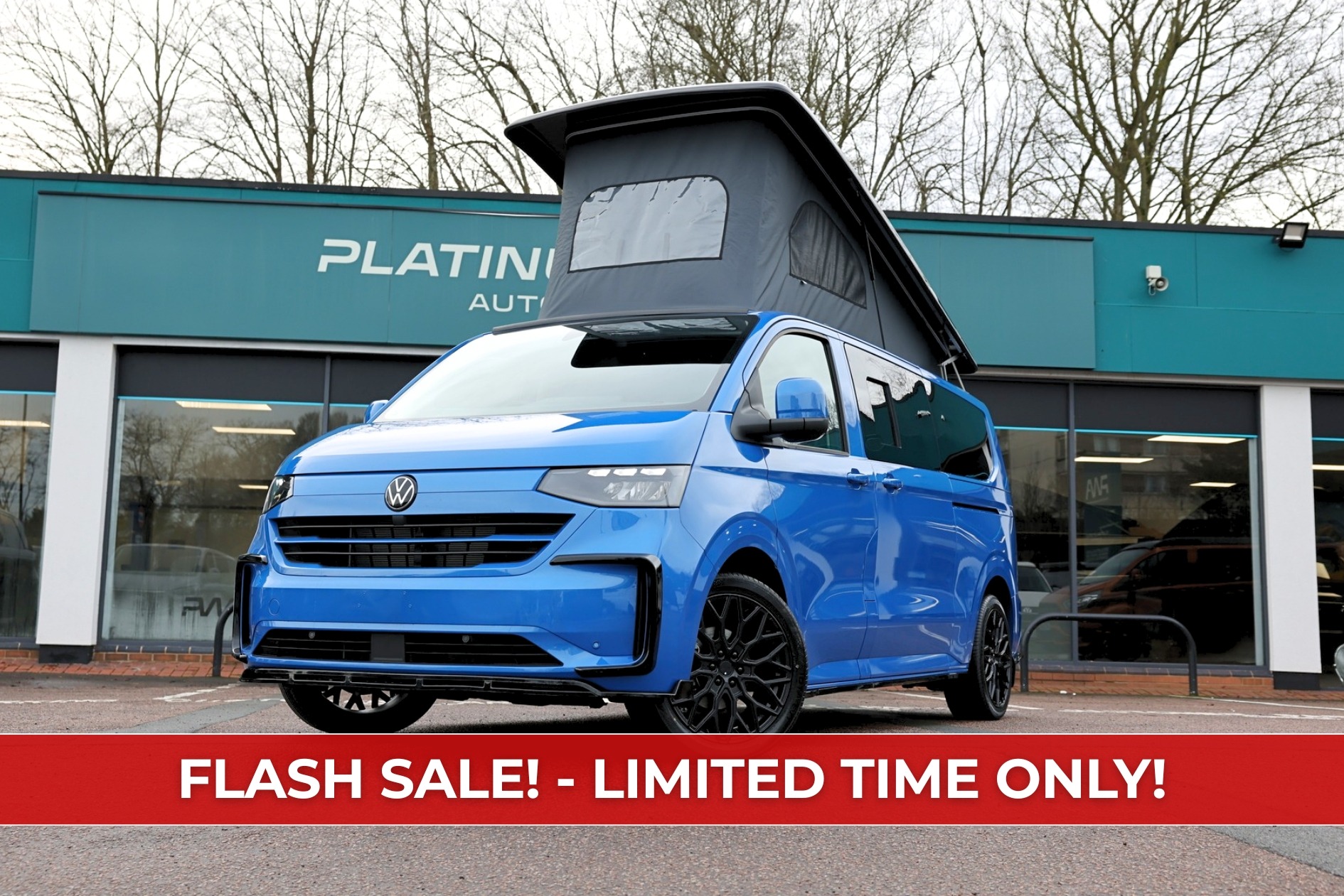 Volkswagen T7 Transporter Campervan New Diesel LWB  Mid Blue PWA – GLF