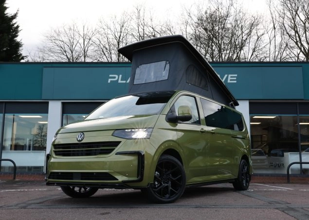 Green LWB van