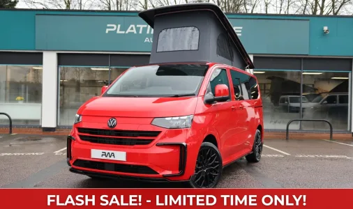 Volkswagen T7 Transporter Campervan New Diesel 2.0 SWB Manual Intensive Red PWA- NGZ
