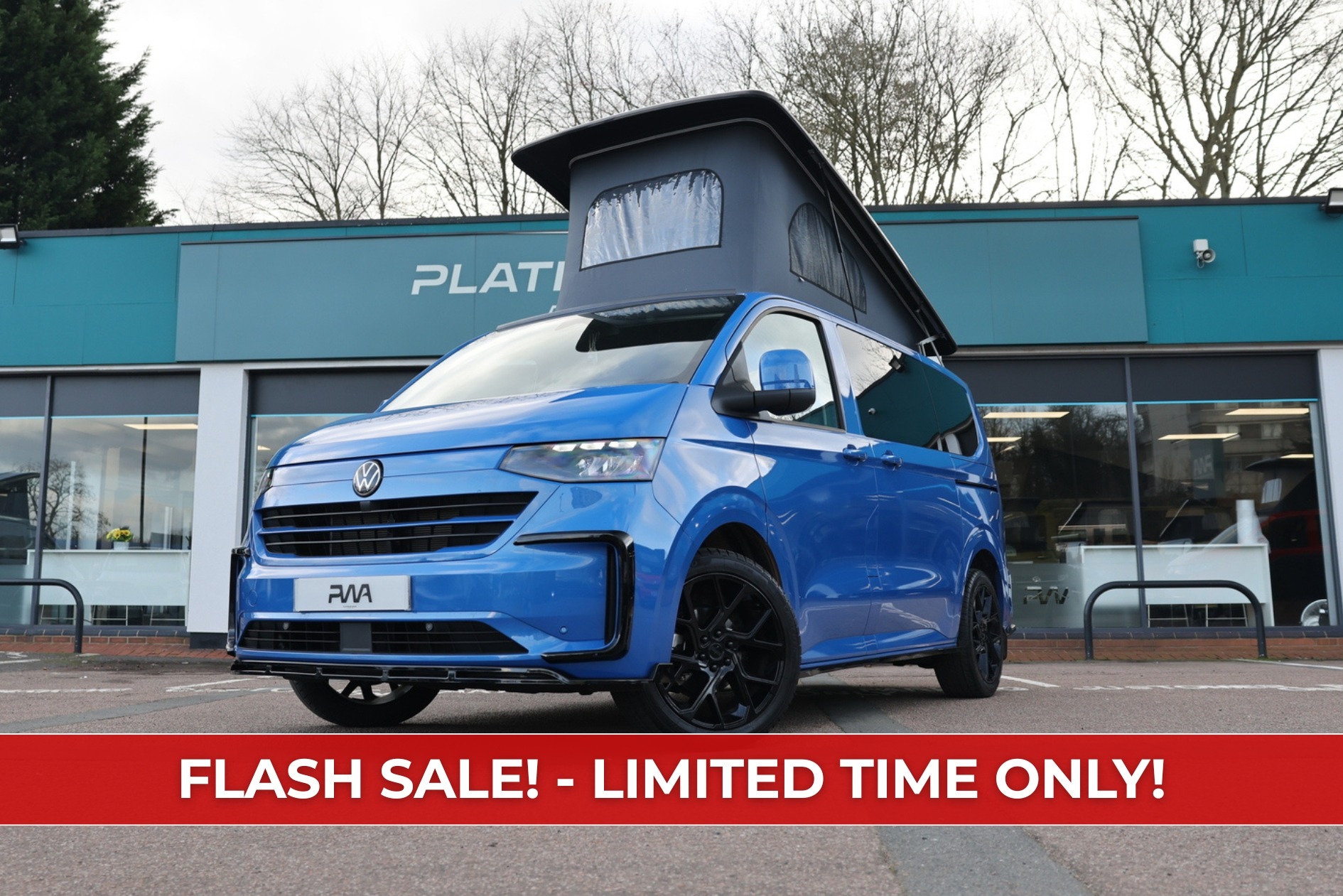 Volkswagen T7 Transporter Campervan New 2.0 SWB 2025 Mid Blue PWA- VWG