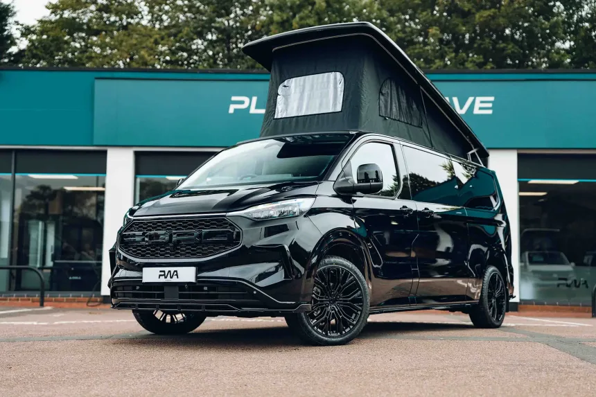 A PWA converted ford campervan
