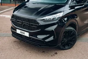 The front of a Ford Campervan converted by Platinum Wave Automotive