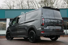 the back of a ford Kombi van