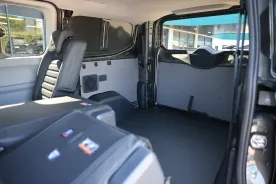 The inside of a kombi van