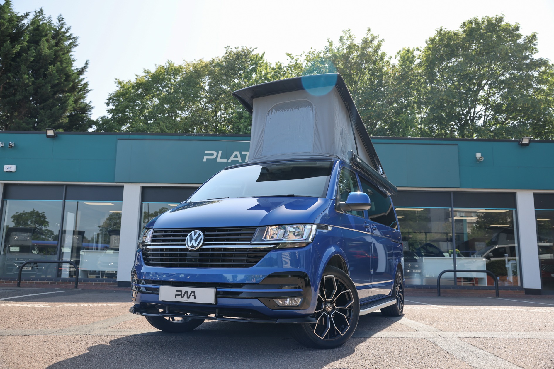Volkswagen T6.1 Transporter Campervan Used 2.0 SWB Ravenna Blue PWA- XFK