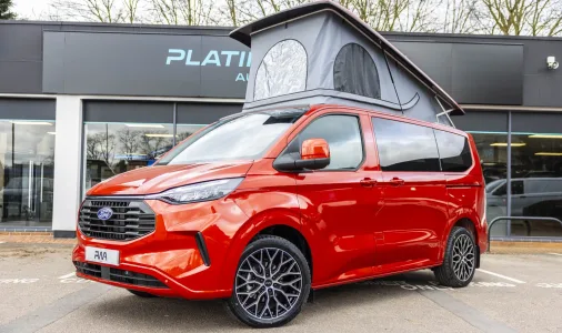 Ford Transit Custom Campervan used SWB 2.0 Diesel Race Red PWA – KZT