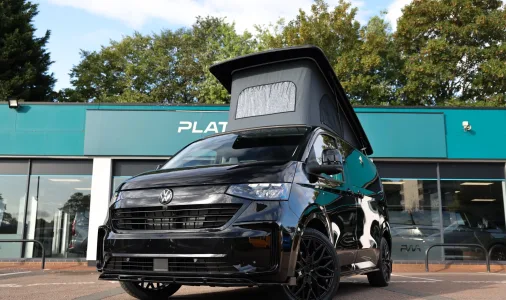 Volkswagen T7 Transporter Campervan New 2.0 Diesel SWB 2026 Midnight Black Harbour Interior 6763