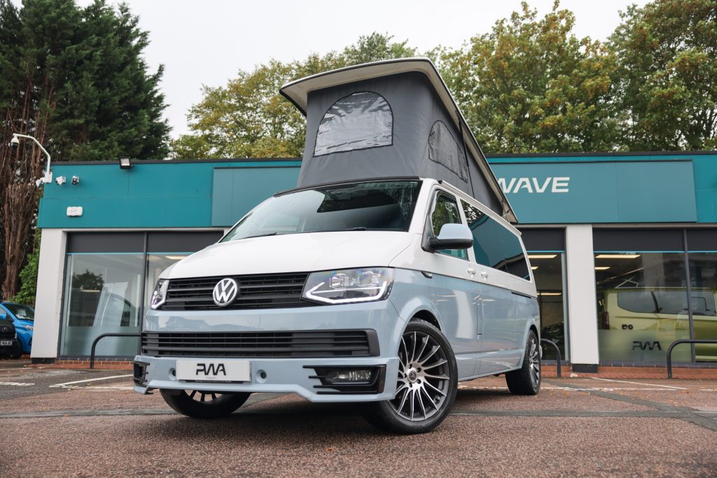 Two tone VW campervan