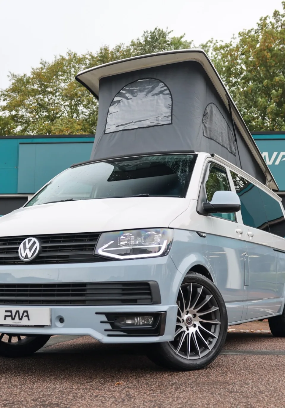 Two tone VW campervan