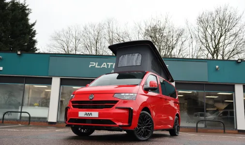 Volkswagen T7 Transporter Campervan New 2.0 Diesel SWB 2025 Mid Intensive Red PWA- NGZ